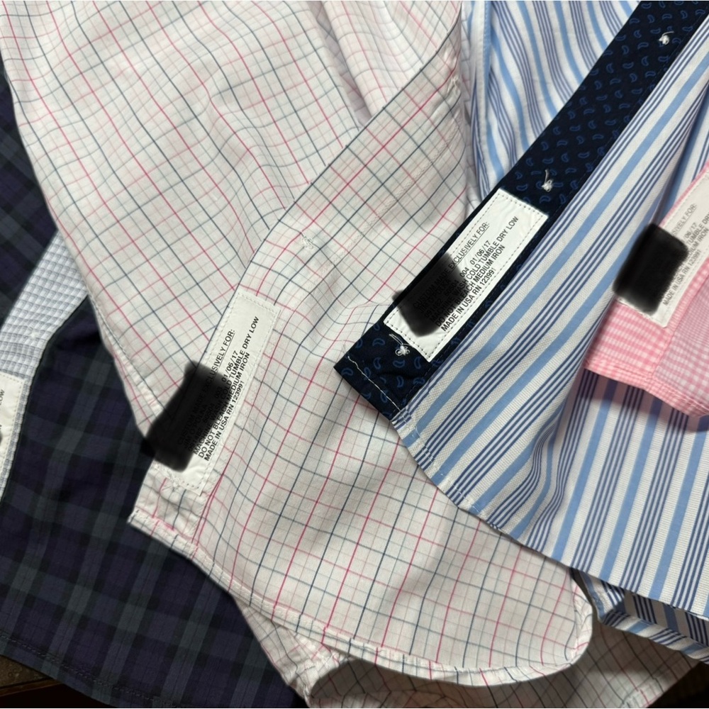Tom James Set of 4 Custom Dress Shirt - Classic Tailoring Mens SZ L - Picture 9 of 14